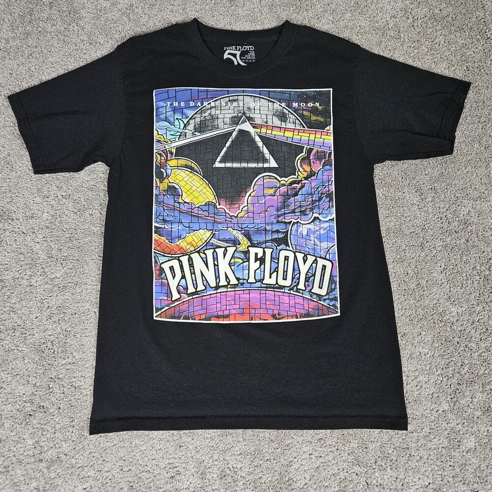 Pink Floyd T-Shirt Adult Medium Black The Dark Side Of The Moon Classic Rock